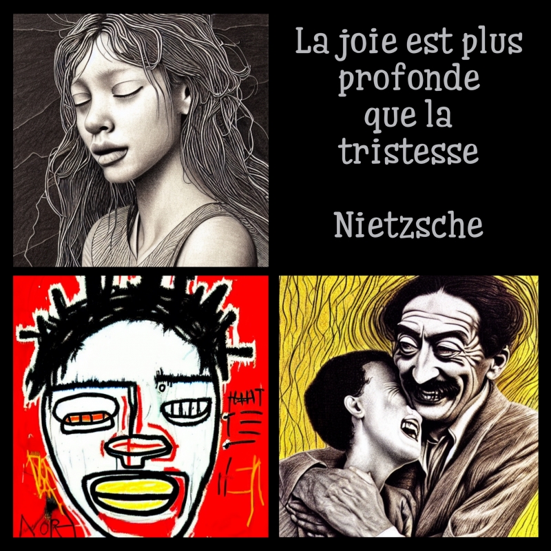 Nietzsche, joie, tristesse, citation